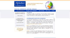 Desktop Screenshot of alphabest.eu